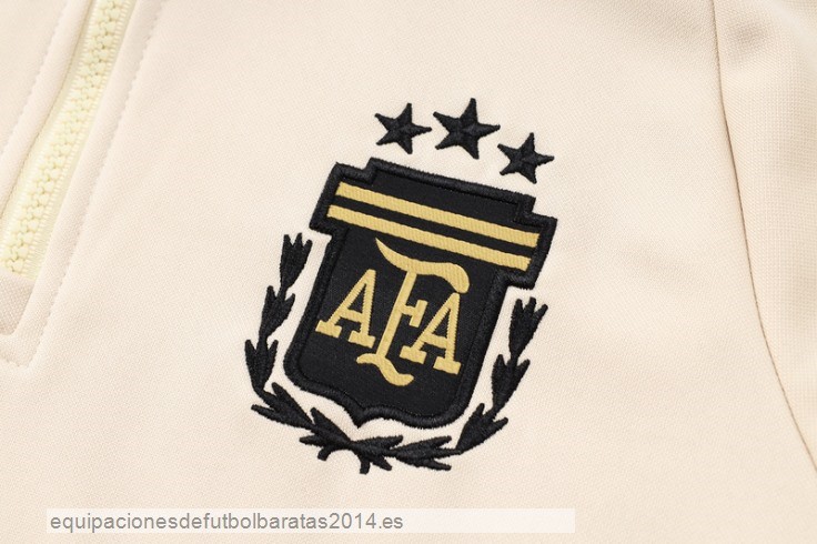Nuevo Conjunto Completo Chaqueta Con Capucha Argentina 2024 Amarillo Negro Baratas